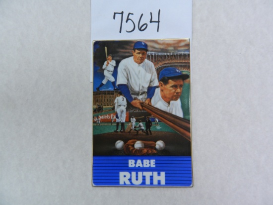 1988 Sports Impressions Babe Ruth 4"x6" Porcelain Card/Plaque #655 of 714 Made