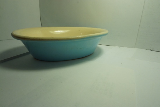 6.5"x4.625"x1.625" Vintage  Blue Pyrita Ovenware Dish, Made in England. OLD