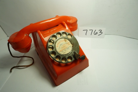 6"x5" Toy Bank Telephone, Vintage, OLD, made in Gr. Britain, plastic and Metal, Estate Find.