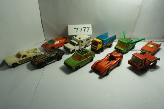 TEN X:Matchbox/Lesney Made in England Die Cast Vehicles: 1973, 1977,1976,1979, 1976, 1973, 1972,1976