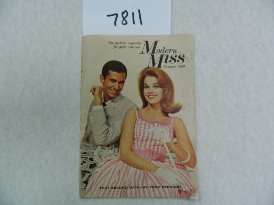 modern miss Summer 1960, Tony Perkins and Jane Fonda on Cover
