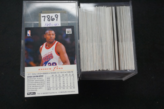 One Hundred Sixty-Eight (168) 1993-1994 Skybox Basketball Cards, All One Money. Loaded w/ SUPERSTARS