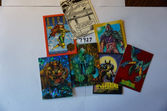 Seven (7) Comic Card Inserts from 1992-93: Wolverine (crunchnmunch), Slayer, Savage Dragon (Prism),