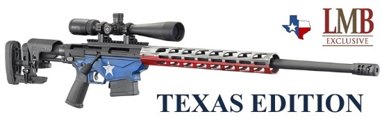New In Box: RUGER 18055 PRECISION TEXAS Edition 6.5CrEEDMOR 10RD 4-12X40