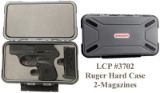 new in box RUGER 3702 LCP 380ACP BLK 2-6RD W/HARD CASE