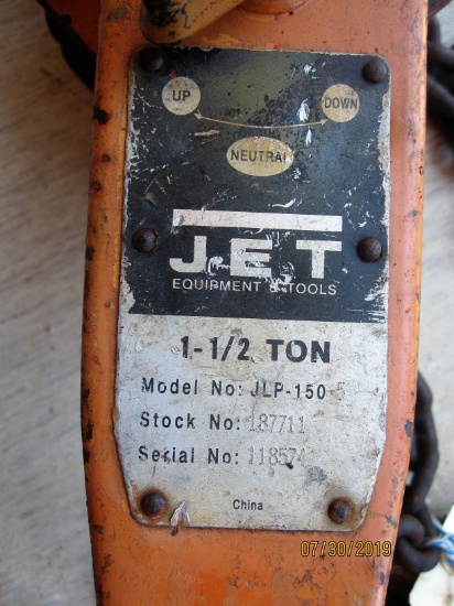 Jet 1.5 Ton Lever Hoist