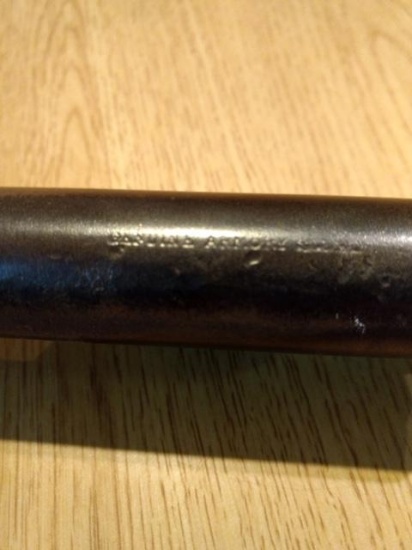 Gun Part Estate Barn Find: Shotgun Barrel. Geniune Armory Steel stamped, Serial # 269828, 12 gauge