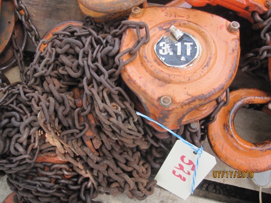 Harrington 3.1 Ton Manual Chain Hoist