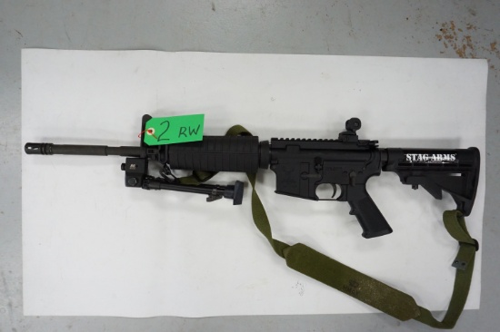 League City, Texas Estate: USED STAG ARMS AR-15, 5.56NATO, Adj. Stock, Bi-Pod, Serial # 172665