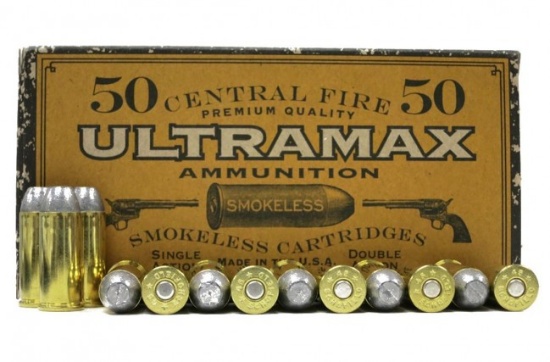 Estate Find: One Hundred (100) Rounds of UltraMax 45 SCHOFIELD 180 GR Round Nose Flat Point