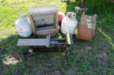 (2) Propane Tanks, Jaw Horse Clamp,