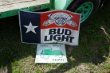 Bud Light and Skippy (pedal car) Signs, Both One Money