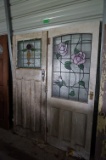 TWO Doors For One Money: Both are Leaded Glass, Very Fine Pair!