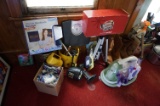 Everything on The Floor incl Flood Light, bucket of rope, Vacuum, Boots, Tools. All One Money