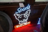 Late 1980's Spuds MacKenzie Neon, Bud, Working. One of the most sought after neons.