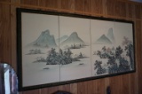 Wonderful Oriental Panel and depession mirror. All One Money