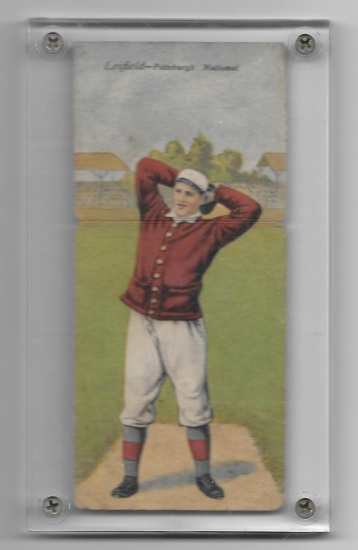 1911 T201 Mecca Cigarettes Double Folder Al Leifeld/M.E. Simons Baseball Tobacco Card