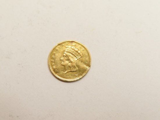 1856 Liberty Indian Princess Dollar Type 3, Note: Coin has imperfections