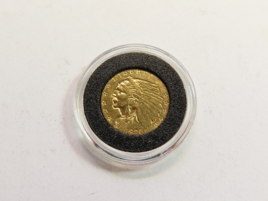 GOLD 1928 $2.5 Indian Head Quarter Eagle, AGW= .1209 Ounce