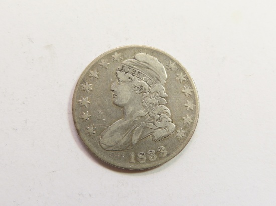 1833 Capped Bust Half Dollar
