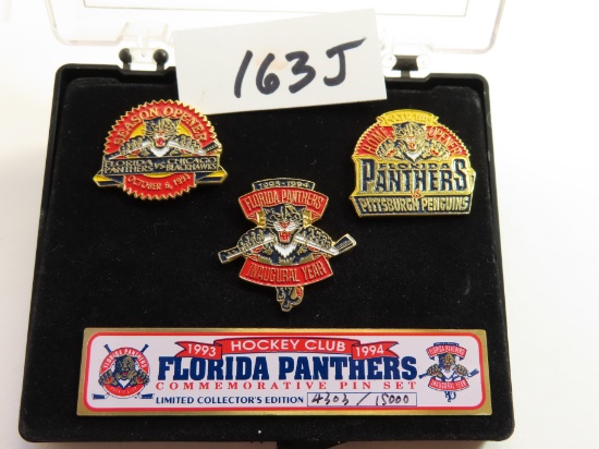 1993 Florida Panthers Hockey Club Pin Set, Inaugural Year