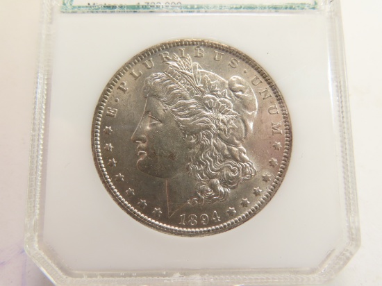 1894-O Silver Morgan Dollar, PCI Graded MS60