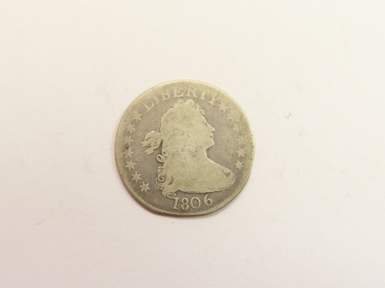 1806 Draped Bust Quarter (bent)