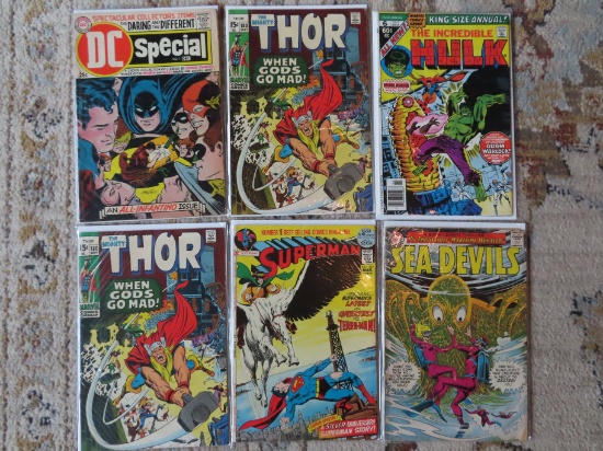 Six (6) X The Money: Super Hero Comics, 1960's -1970's
