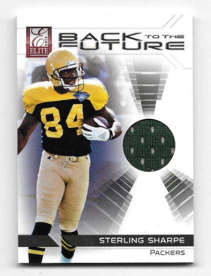 2012 Elite Back to the Future Sterling Sharpe Game-Worn Material Insert Card-#/199!