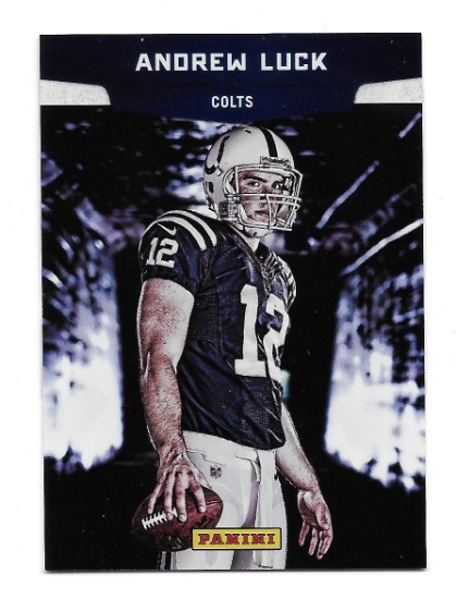 Hard to find 2012 Panini National Convention Lava Flow Andrew Luck Rookie Card #1