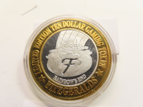 Silver Casino Strike, aprox. .60 Ounce .999 Fine Silver