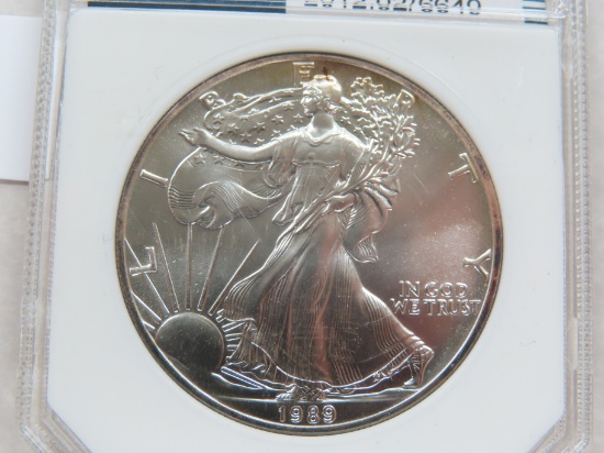 1989 American Silver Eagle, PCI Graded MS70