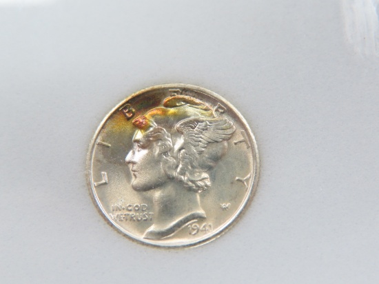 1941-S Mercury Dime, NNC Graded MS68FB