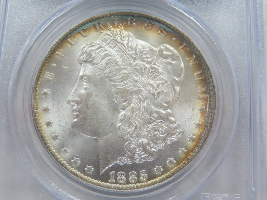 1885-O Silver Morgan Dollar, PCGS Graded MS64