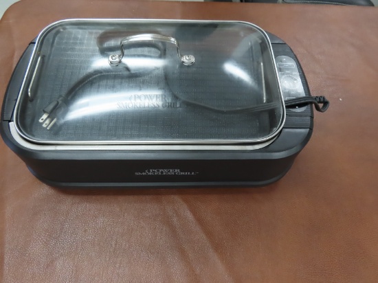 Power Smokeless Grill, lightly used, has two griddles, ventilation. sells for $100+. PICK-UP ONLY