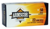 500 Armscor Ammo, .22LR High Velocity, 36 Grain, Lead Hollow Point, 500 (Five Hundred Count Brick)