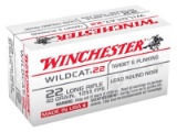WINCHESTER AMMO WILDCAT .22LR 1255FPS. 40GR. LEAD-Round Nose 50-PACK