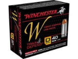 Hollow Point: Winchester 40 S&W Ammunition Train & Defend W40SWD 180 gr JHP 20 Rounds