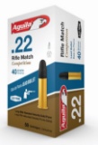 Aguila 22LR 40gr LRN Match Competition 50 Round Box for Rifles, AG1B222518, w. Rifle Match