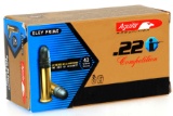 Aguila 22LR 40gr LRN Match Competition 50 Round Box for Pistols, lead round nose, AG1B222516 w