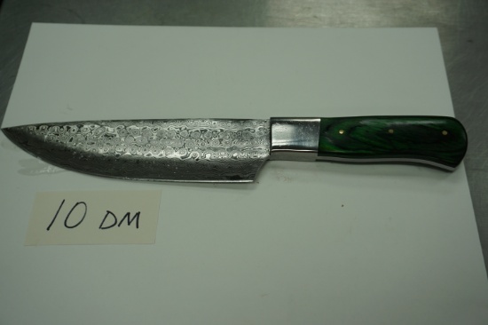 "HRADIL STEEL" Handmade Damascus Blade Chef's Knife with wooden Handle, 11.5" Hradil Steel Kitchen
