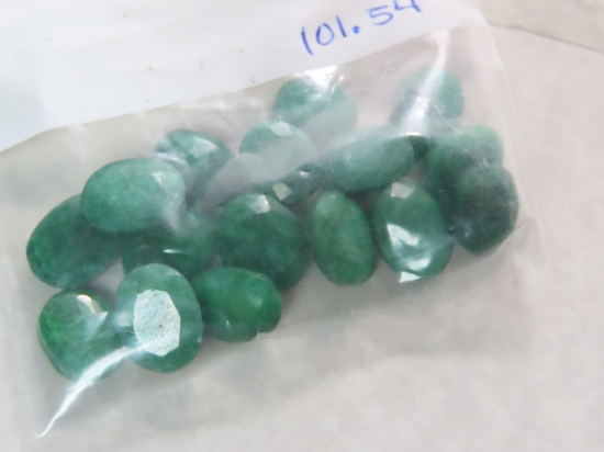 101.54 Carat Weight of Emeralds, Quality - 4, Retail Replacement Value $19,394 GLA Summary