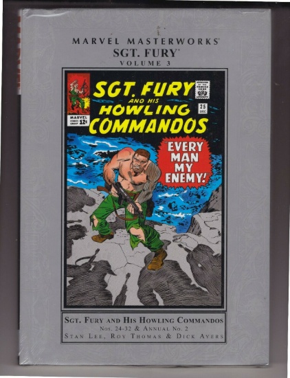 MARVEL MASTERWORKS SGT. FURY & HIS HOWLING COMMANDOS VOL. 3 Factory SEALED HARDCOVER