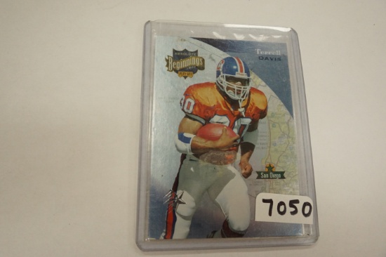 1997 Absolute Beginnings #145 Terrell Davis Denver Broncos Football Card