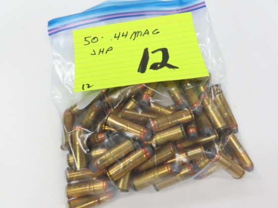 Fifty (50) .44 REM MAGNUM, Lead Jacketed Hollow Point