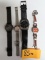 Four (4) Designer Watches, Estate Find, Untested incl. Diesel and Skagen. All One Money!