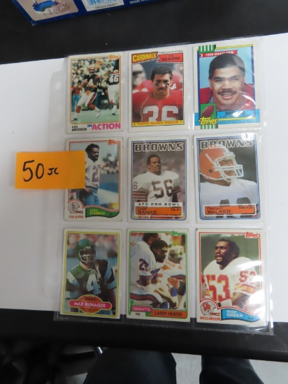 Nine (9) Football Cards incl Junior Seau, all one money