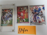 Estate Find, NO COA: Three (3) Signed Football Cards, All One Money incl. Marino, Steve Young and