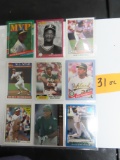 Nine (9) Rickey Henderson baseball cards