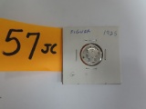 Silver 1925 mercury Dime, 90% Silver